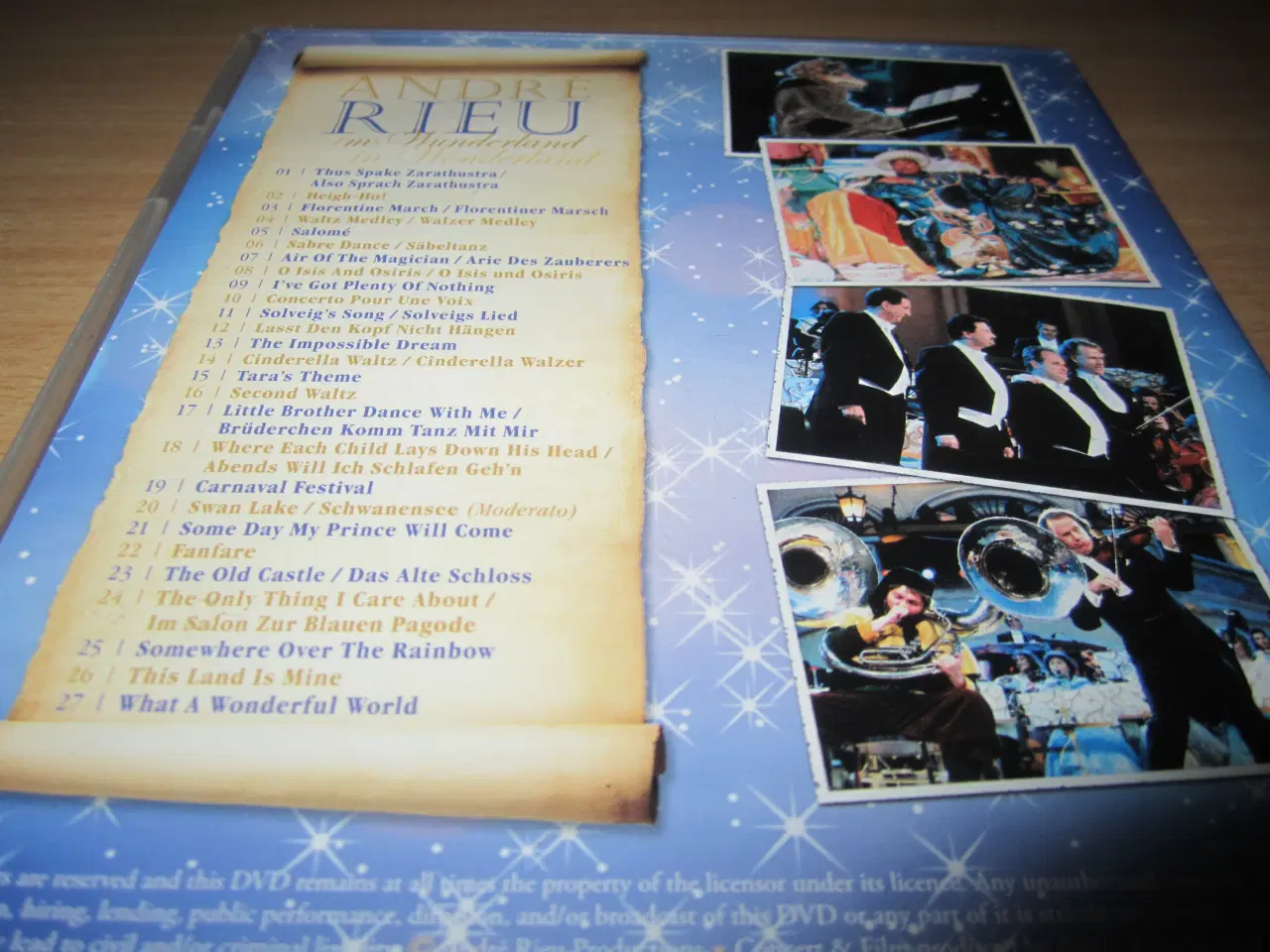 Billede 3 - ANDRE RIEU. IM WUNDERLAND. Dvd.