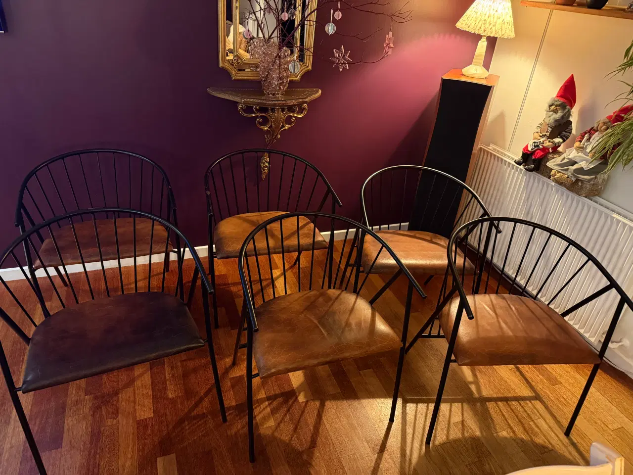 Billede 1 - 6 stole i markant New Yorker-style (læder)