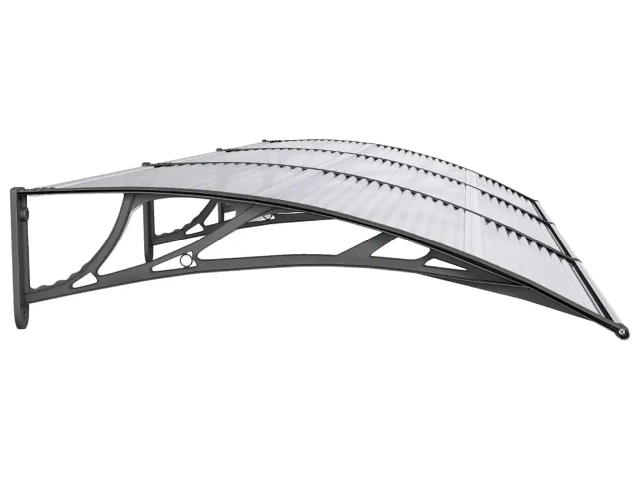 Billede 4 - Dørbaldakin 300x100 cm polycarbonat sort