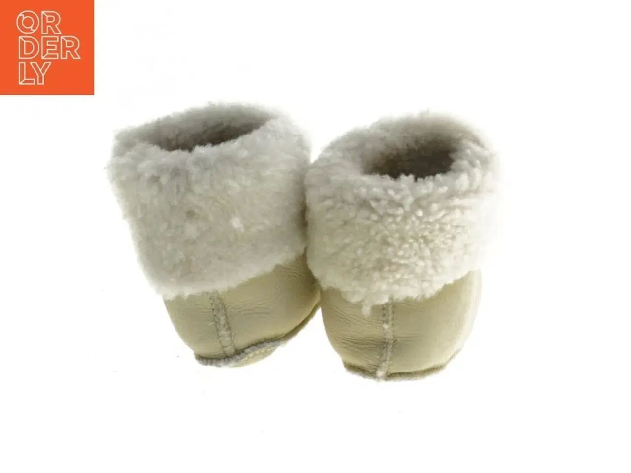 Billede 2 - Helt nye babysko i skind med pels (str. længde, 11 cm)