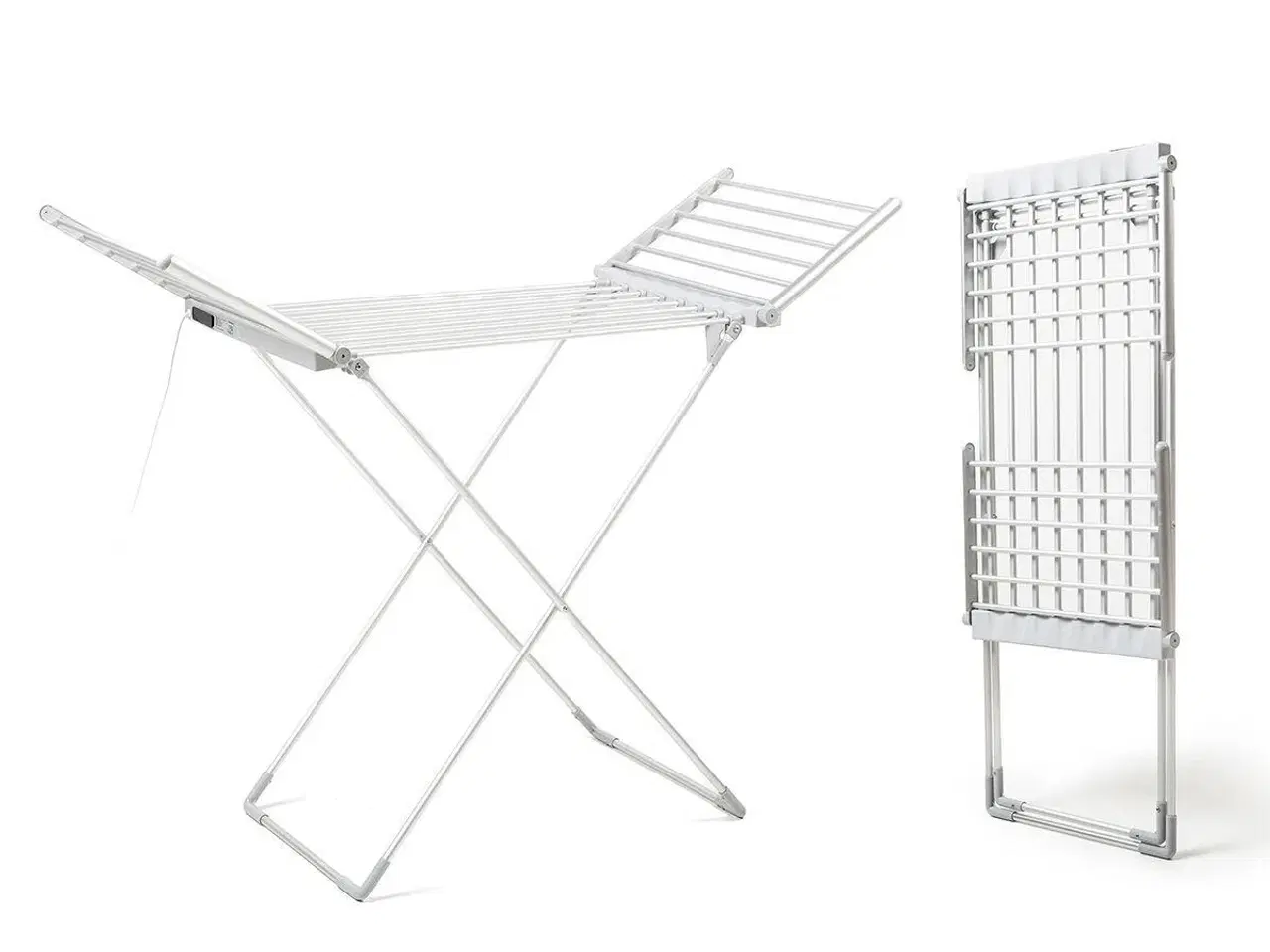 Billede 5 - Tørrestativ elektrisk med vinger - Warmmat 230 W, 20 stænger, touch, timer, temperatur 35-60 °C