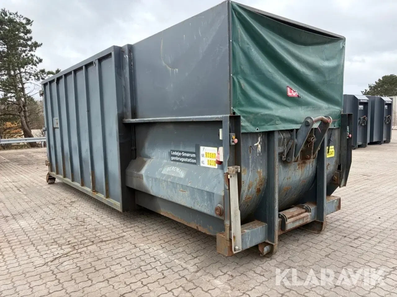 Billede 1 - Container Bergmann stationær komprimator