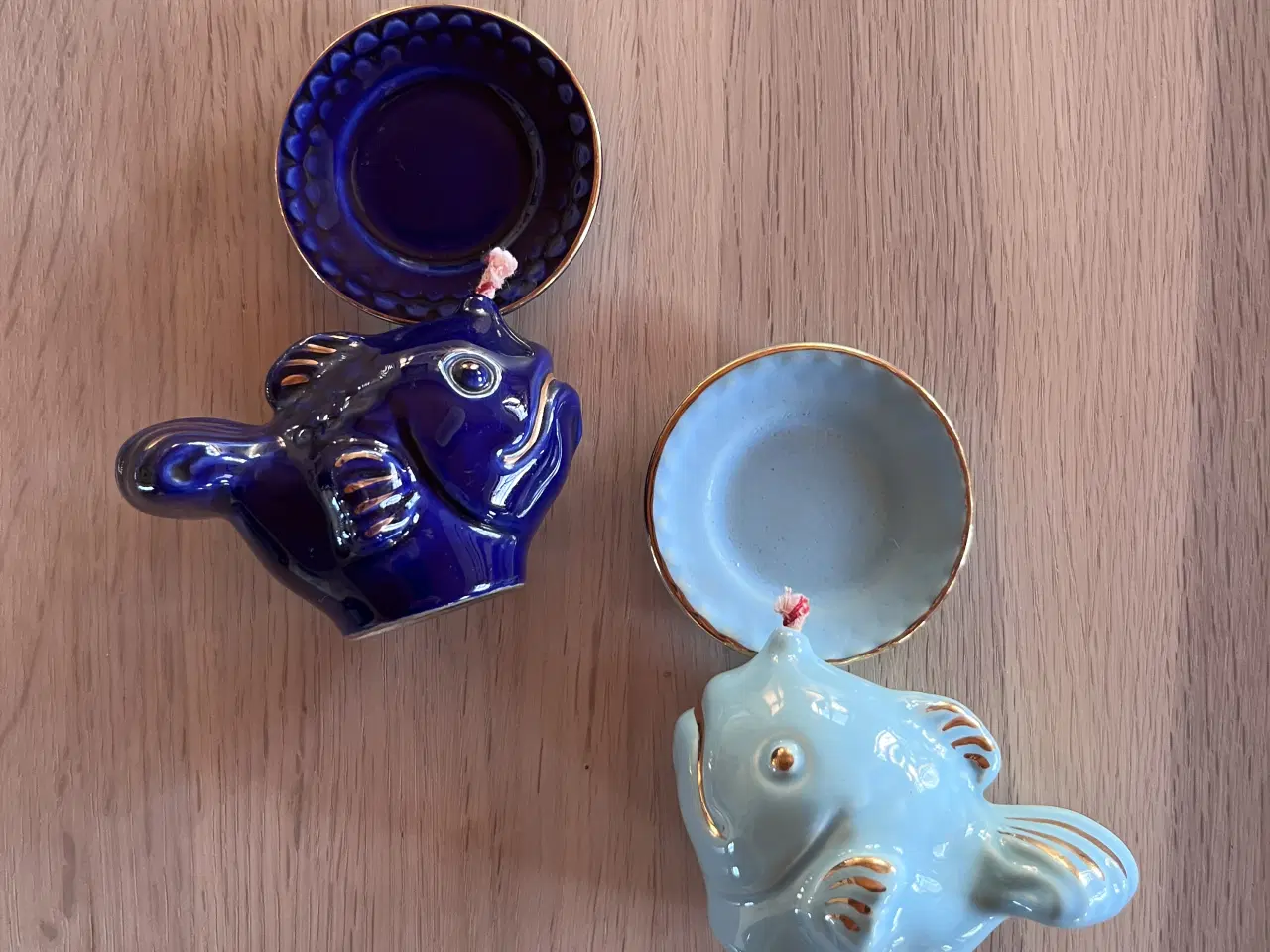 Billede 1 - Søholm Keramik – 2 stk. Retro Fisk-olielamper