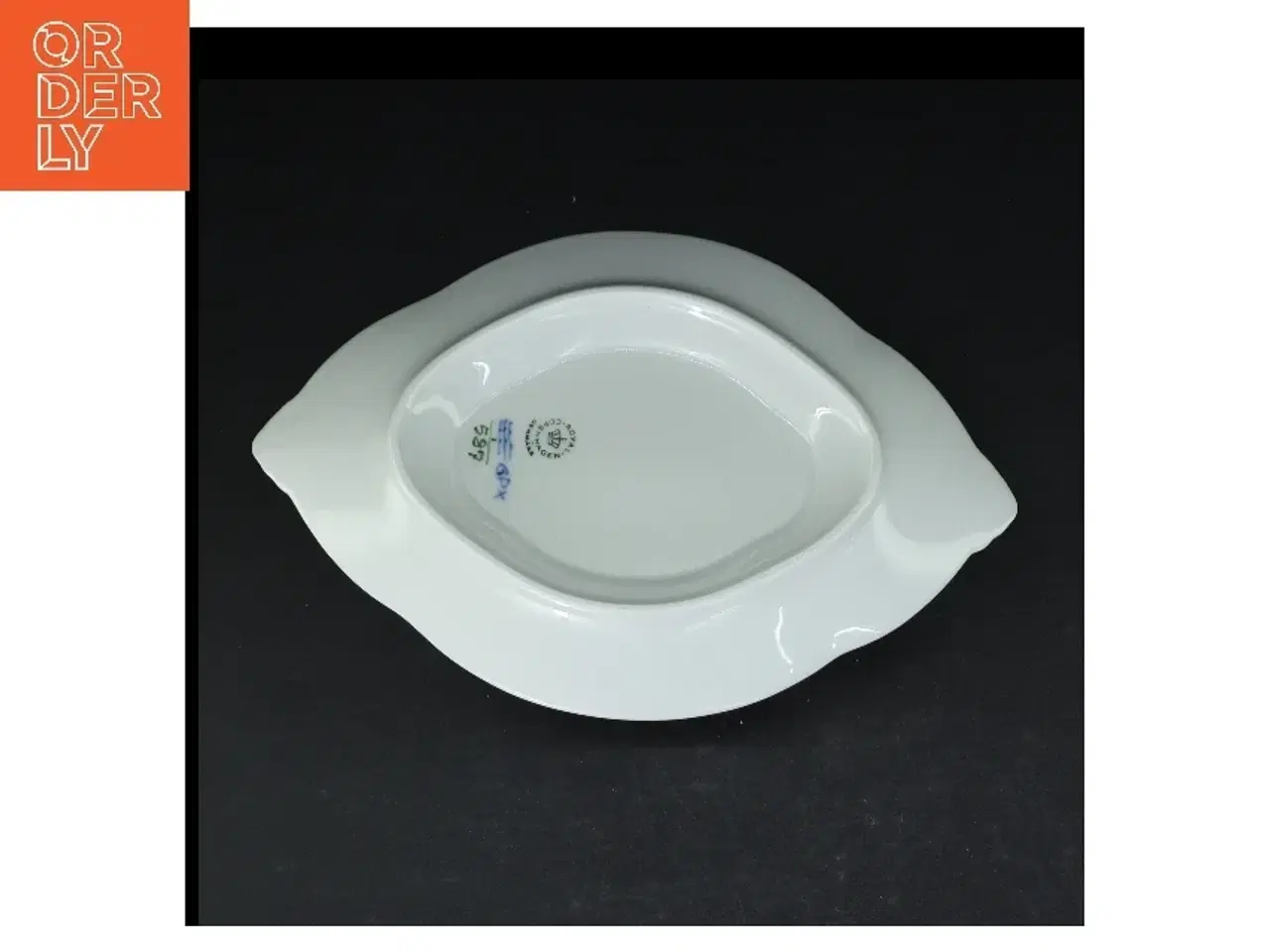 Billede 3 - Musselmalet porcelænsskål og underfad fra Royal Copenhagen (str. 26 cm)