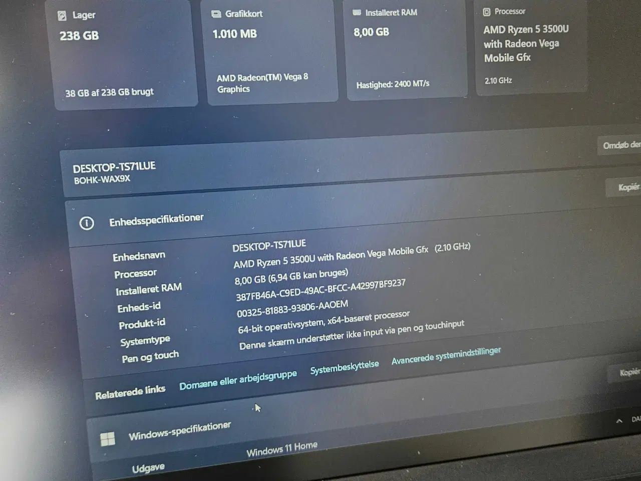 Billede 3 - Huawei matebook d15 bærbar windows 11