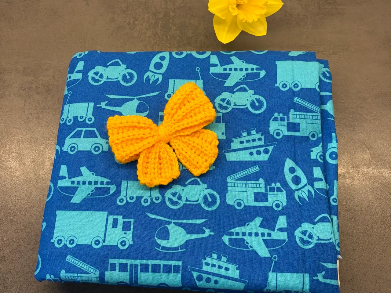 Billede 1 - Fast bomuld med børnemotiv 