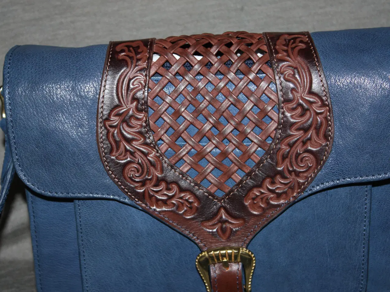 Billede 2 - Hidesign Blue solid sling bag