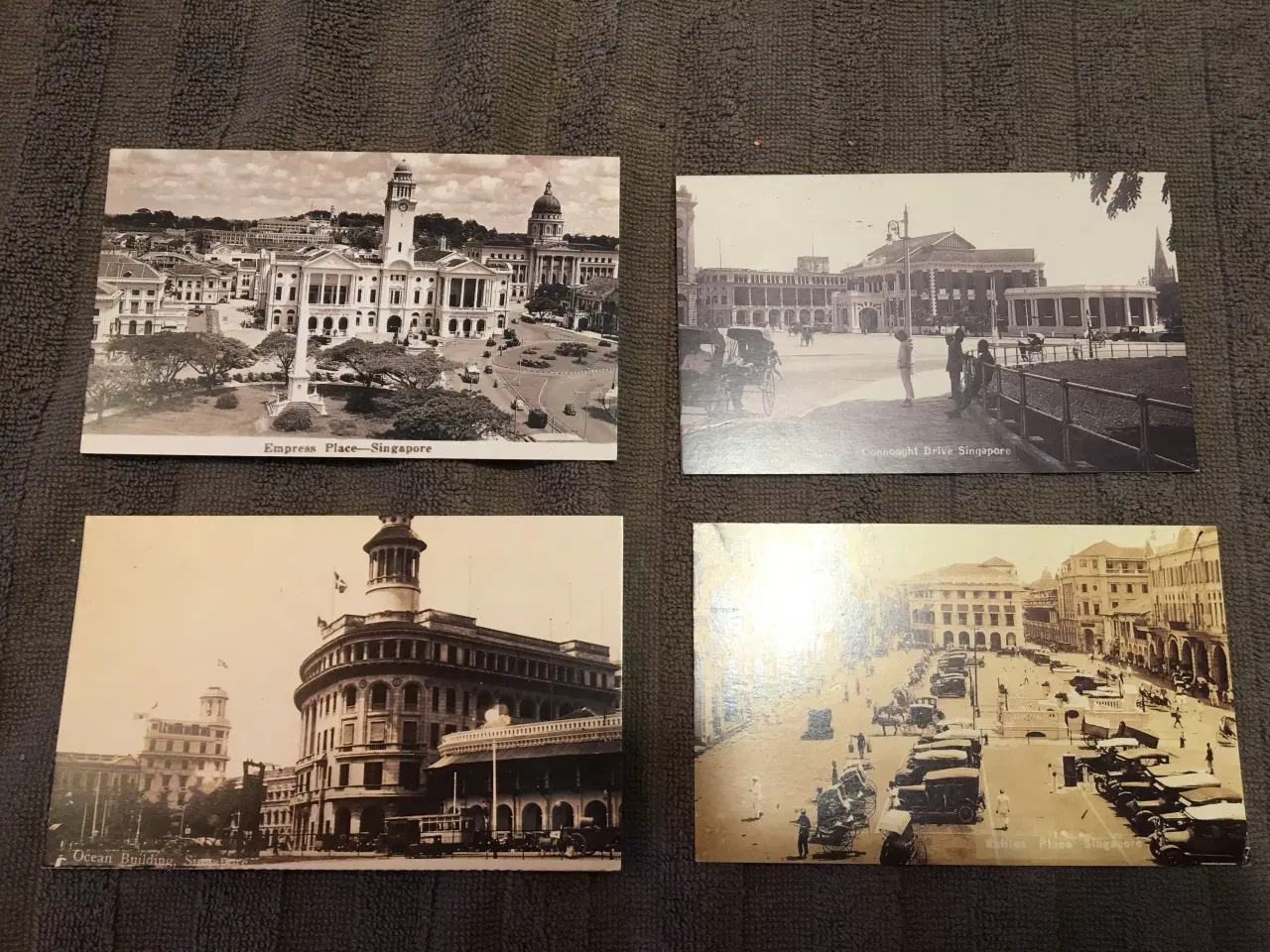 Billede 1 - 4 gamle flotte postkort fra singapore