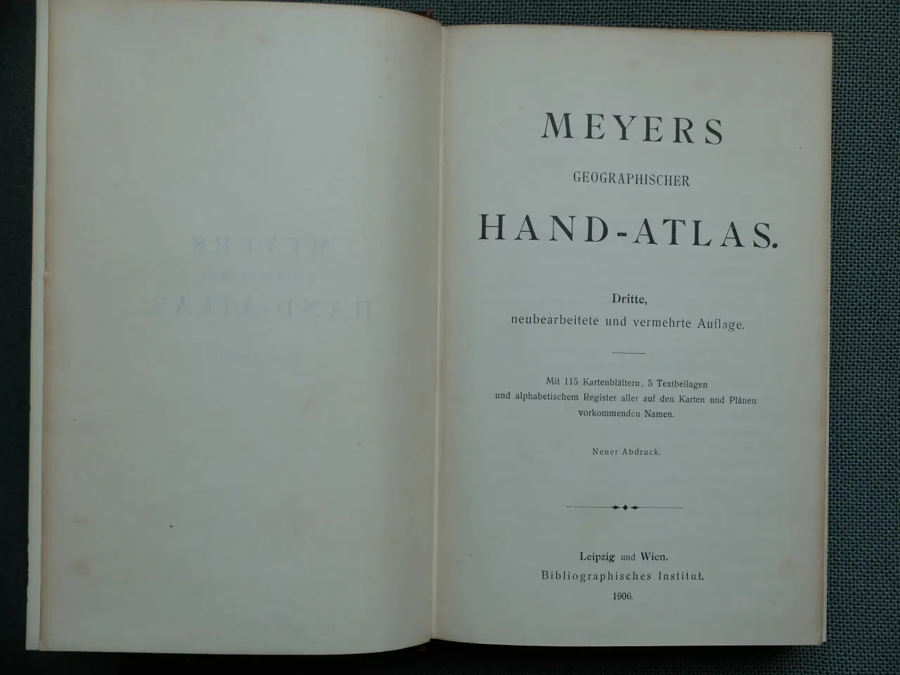 Billede 2 - Meyers Geographischer Hand-Atlas 1906