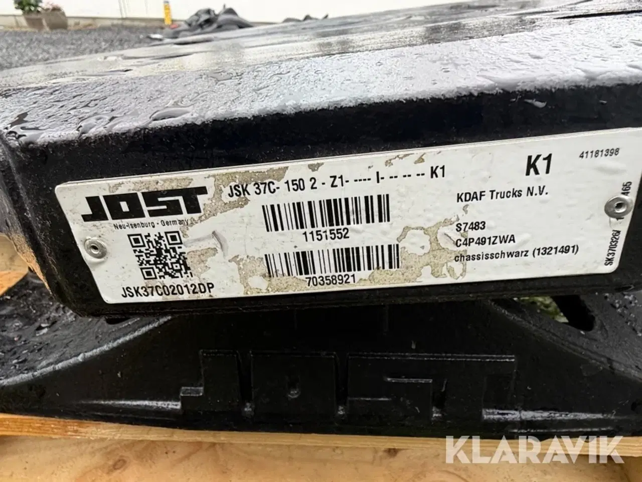 Billede 8 - Sættevognsskammel Jost JSK 37C-150 2