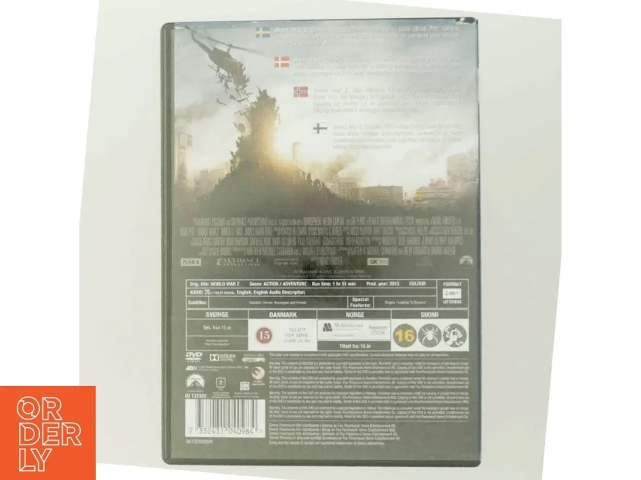 Billede 3 - World War Z DVD