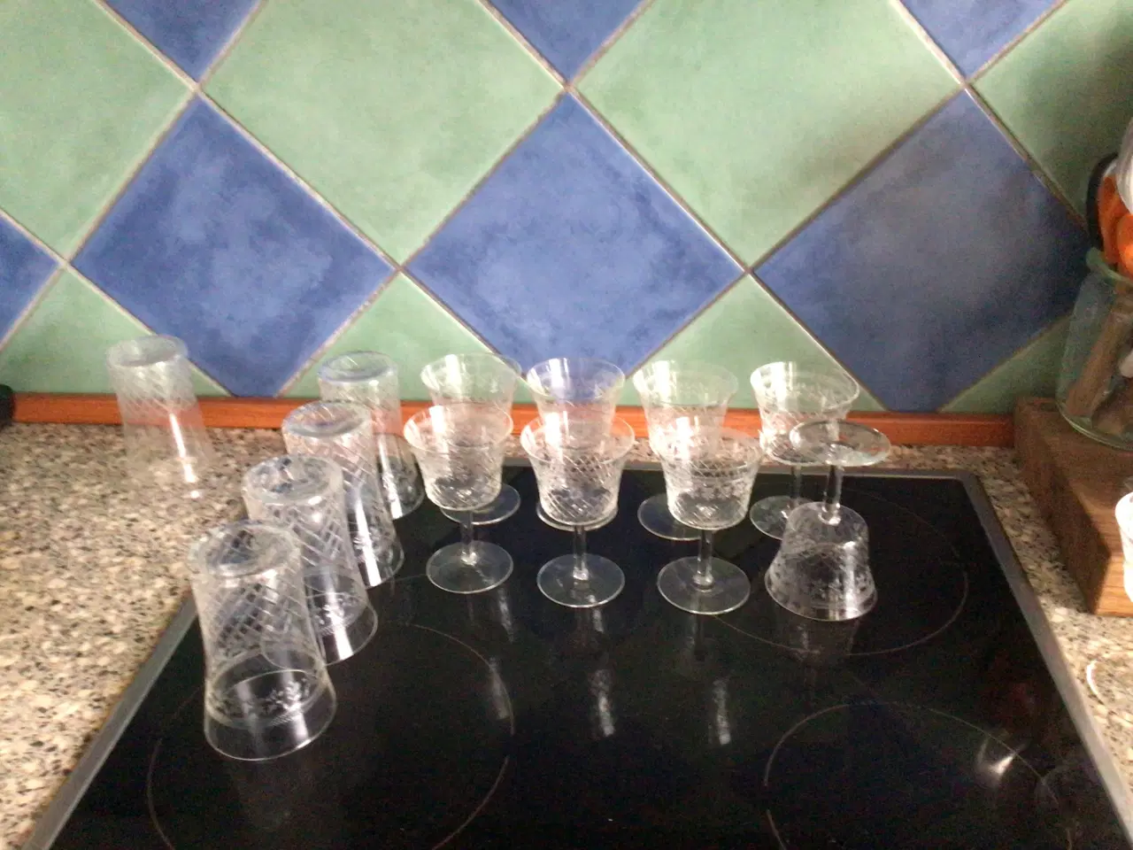 Billede 3 - Antikke slebne glas