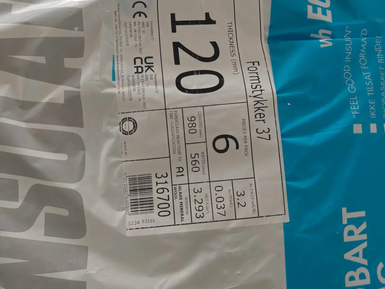 Billede 1 - Knauff Ecobatt Formstykke 37 120mm