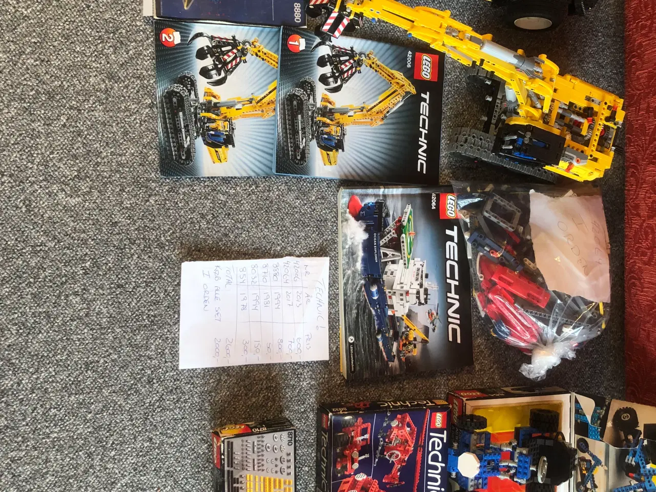 Billede 2 - 200 kg Lego + 100-180 kasser-bøtter- reol