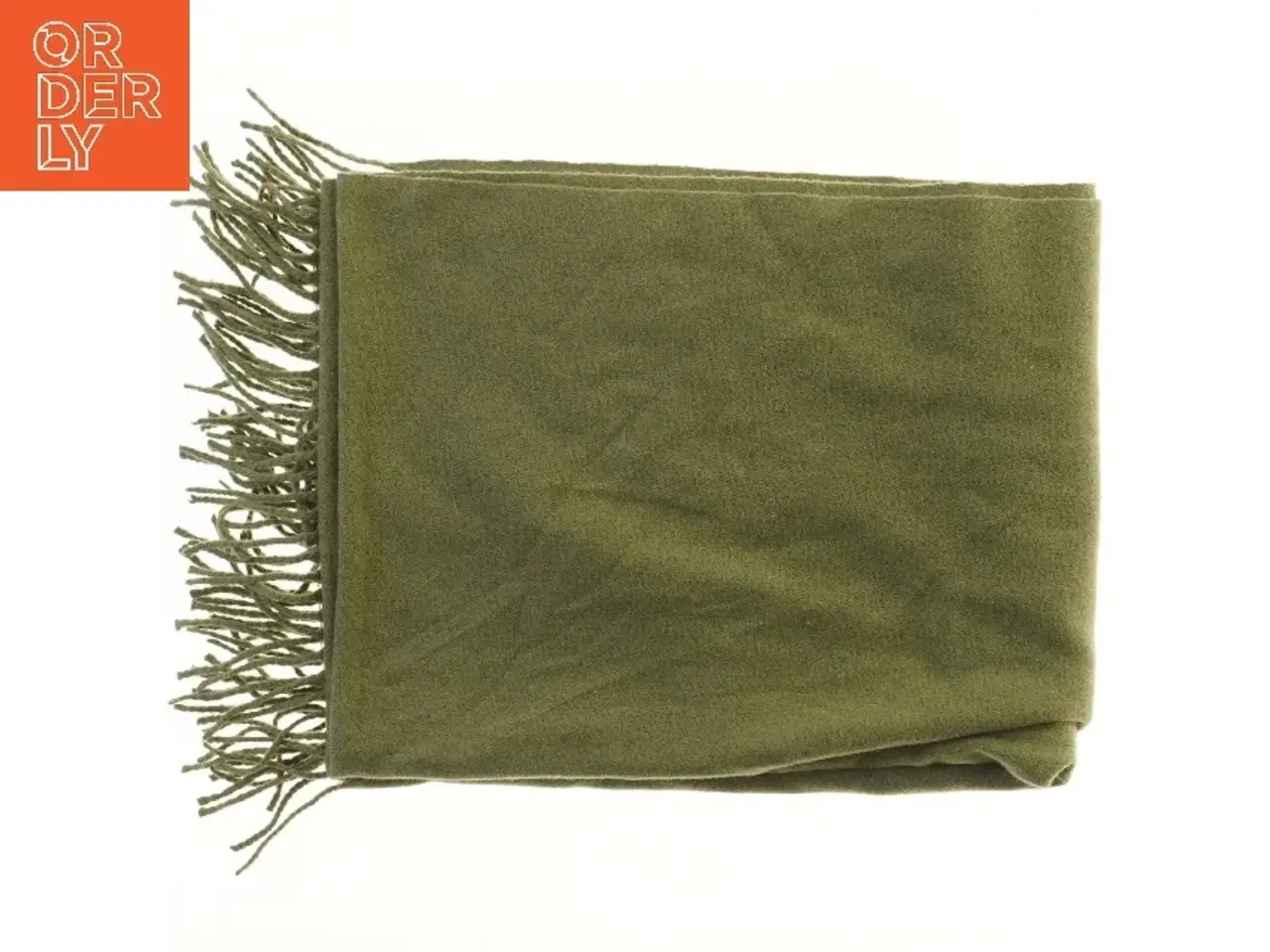 Billede 1 - Tørklæde med frynser (str. 75x190 cm)