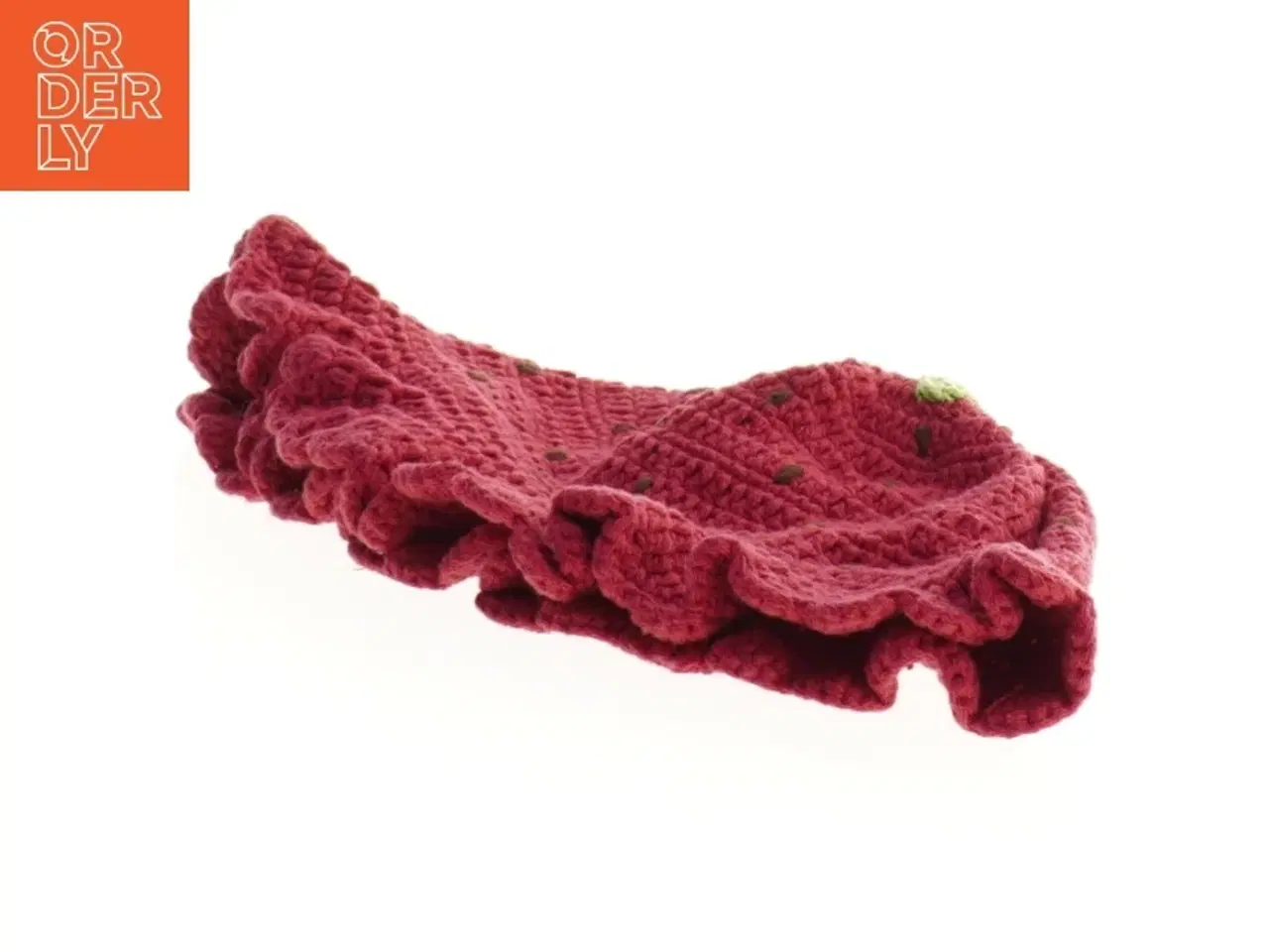 Billede 2 - Hæklet jordbær hue fra Gymboree (str. 18 til 24 mdr)