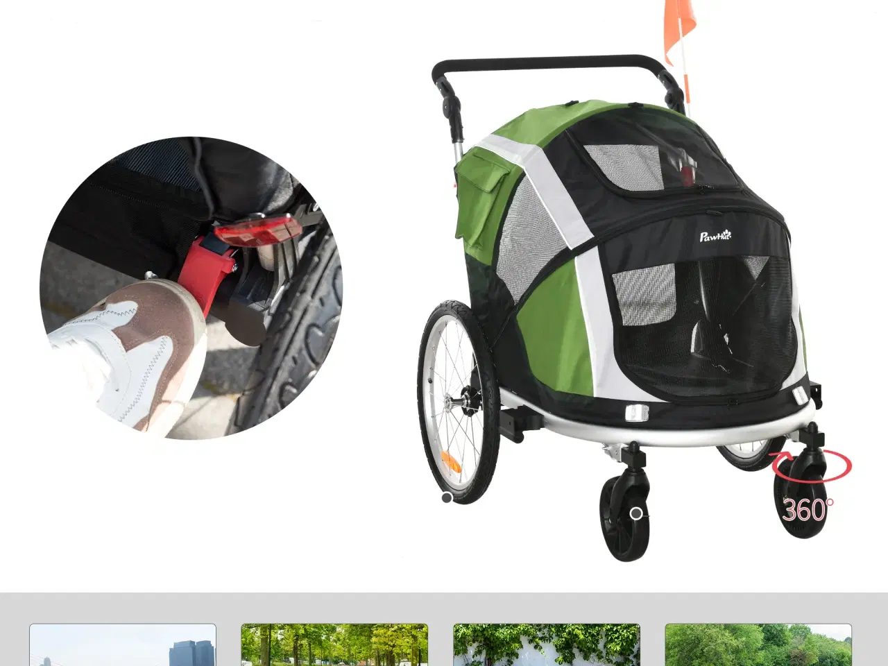 Billede 5 - Cykelanhænger / Jogger Hund "Spar 500 kr"