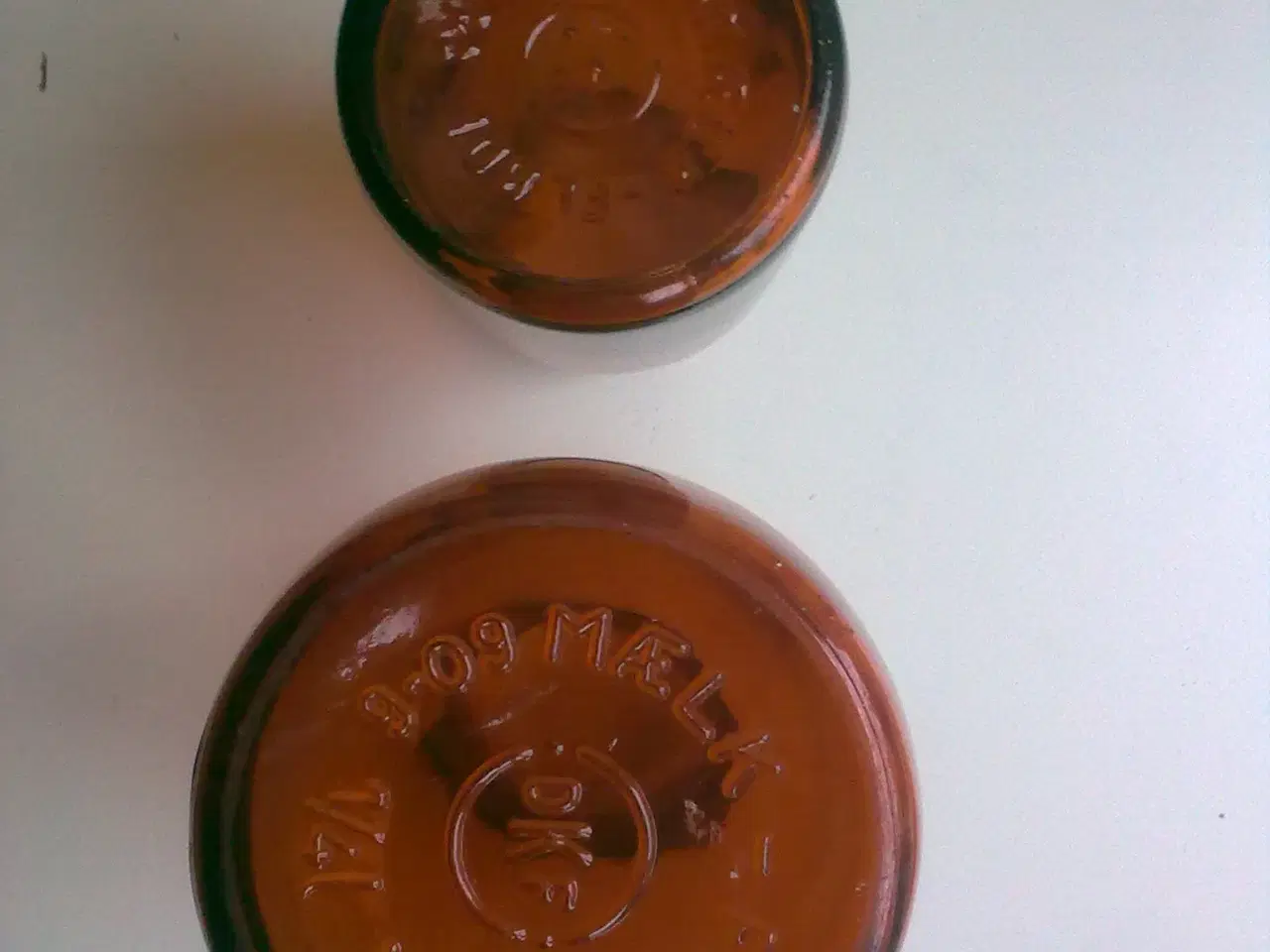 Billede 5 - DKF brun BY flaskesæt 3 fløde- og mælkeflasker