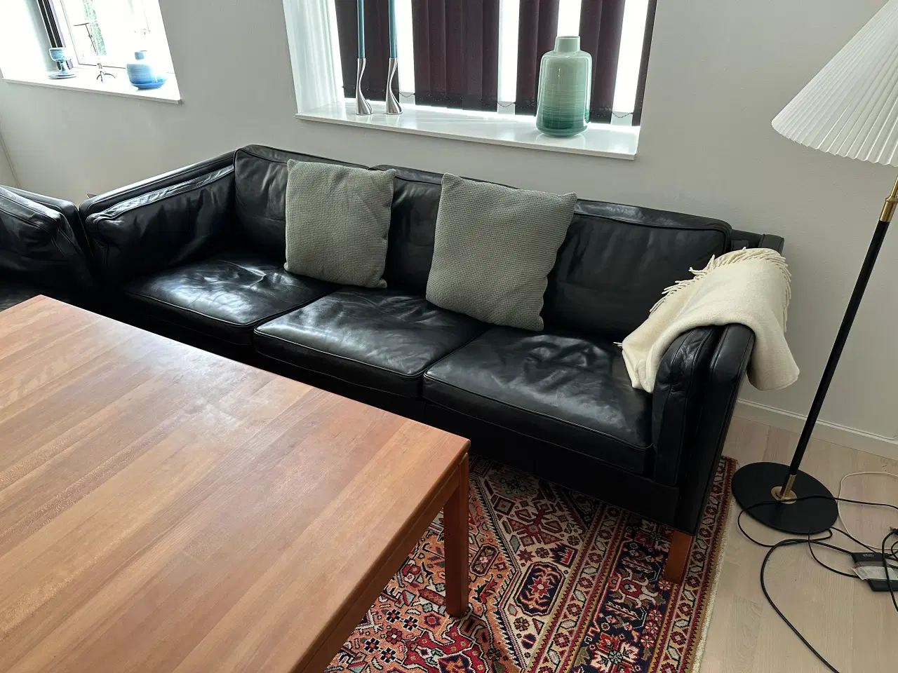 Billede 4 - Grandt lædersofa , 220 cm 