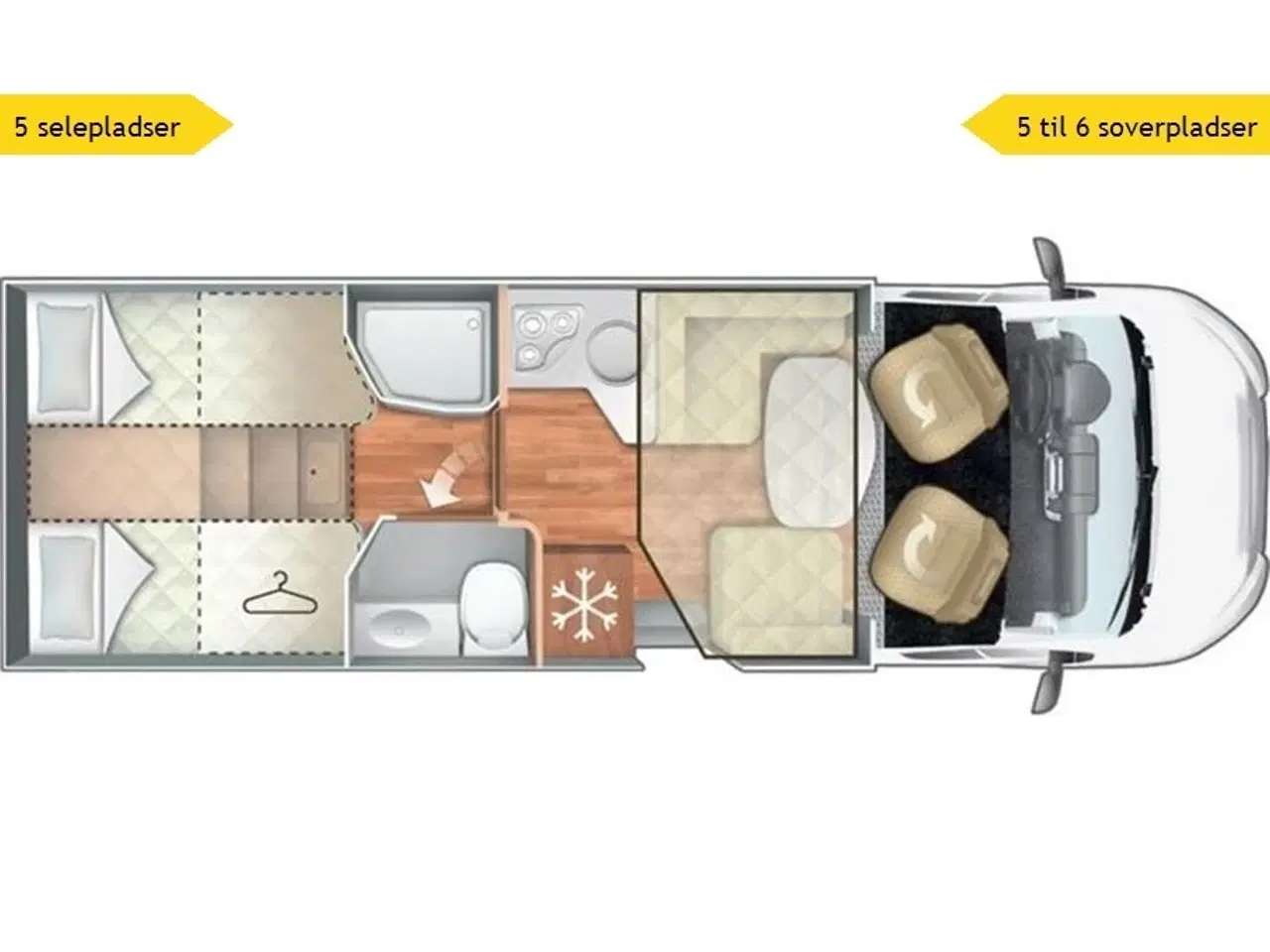 Billede 4 - 2020 - Rollerteam Kronos 284TL   2020 Rollerteam Kronos 284 TL - Se den nu hos Camping-Specialisten.dk