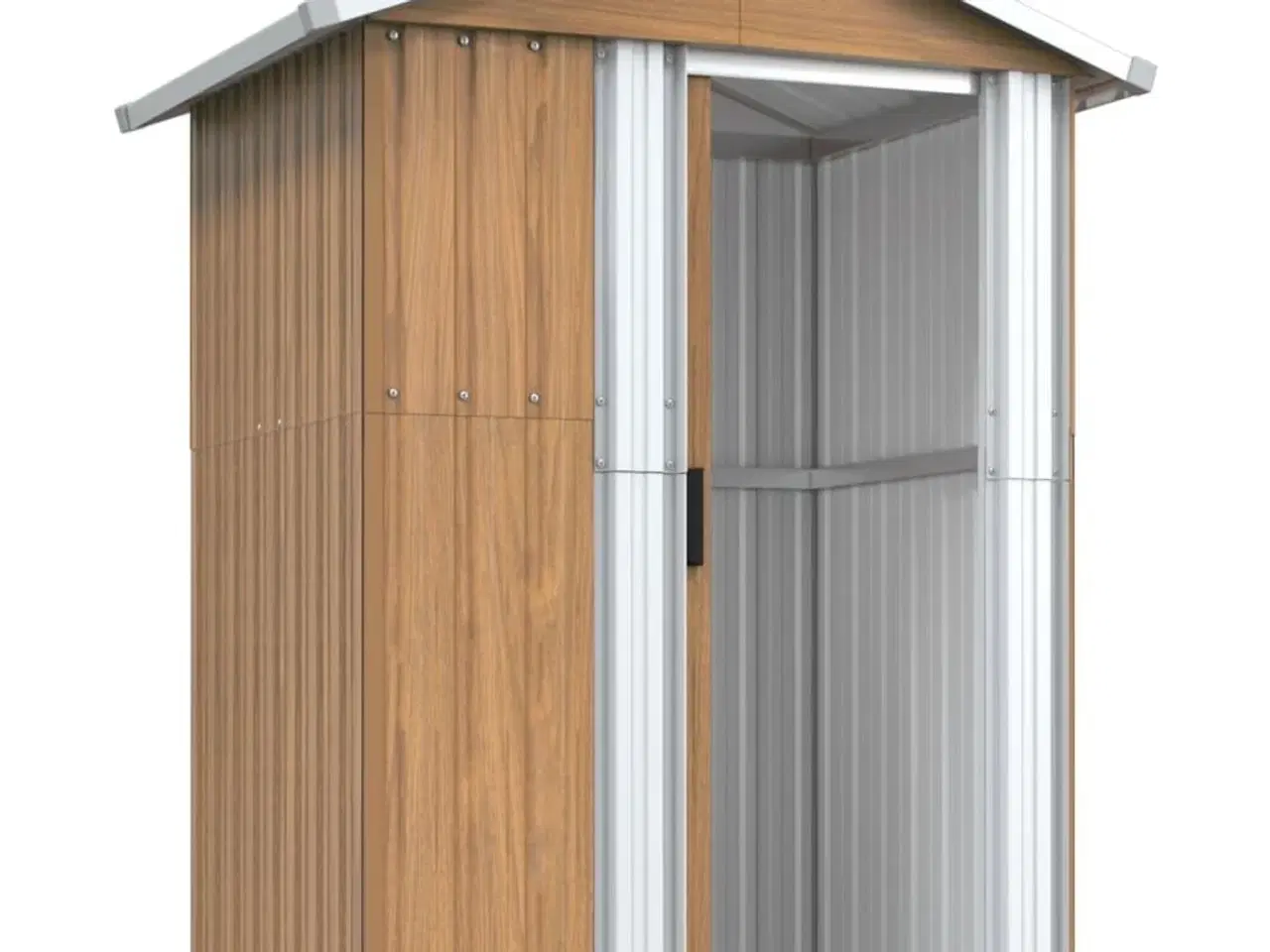Billede 4 - Haveskur brun 126x97,5x177 cm galvaniseret stål