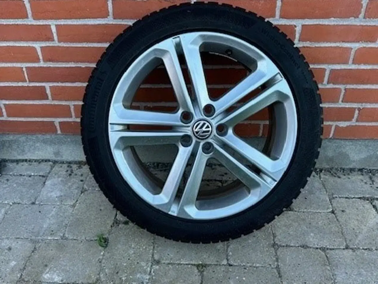 Billede 2 - Alufælge med vinterdæk