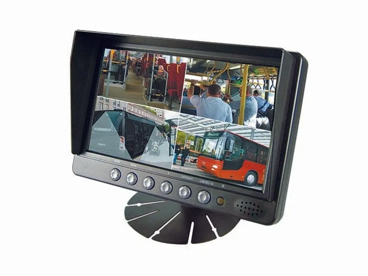 Billede 1 - 7" skærm 4 input+trigger på skærmen