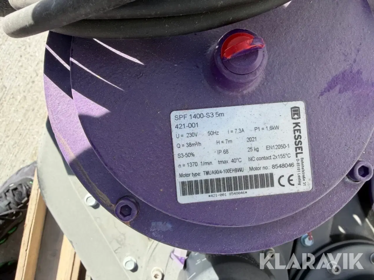 Billede 8 - Pumpe- og løftestation Kessel Aqualift F XL 1400 W S3 Duo 200 liter