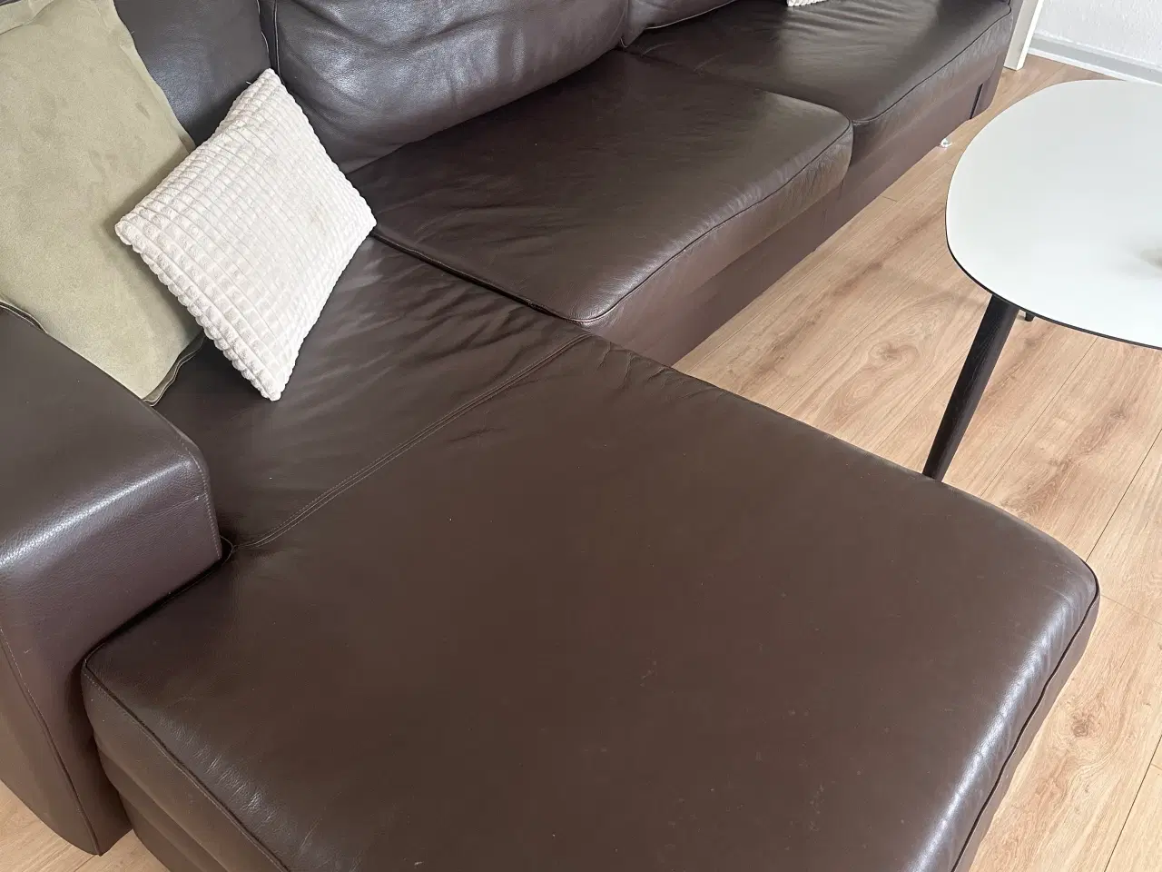 Billede 3 - Læder chaiselong sofa fra Hjort Knudsen