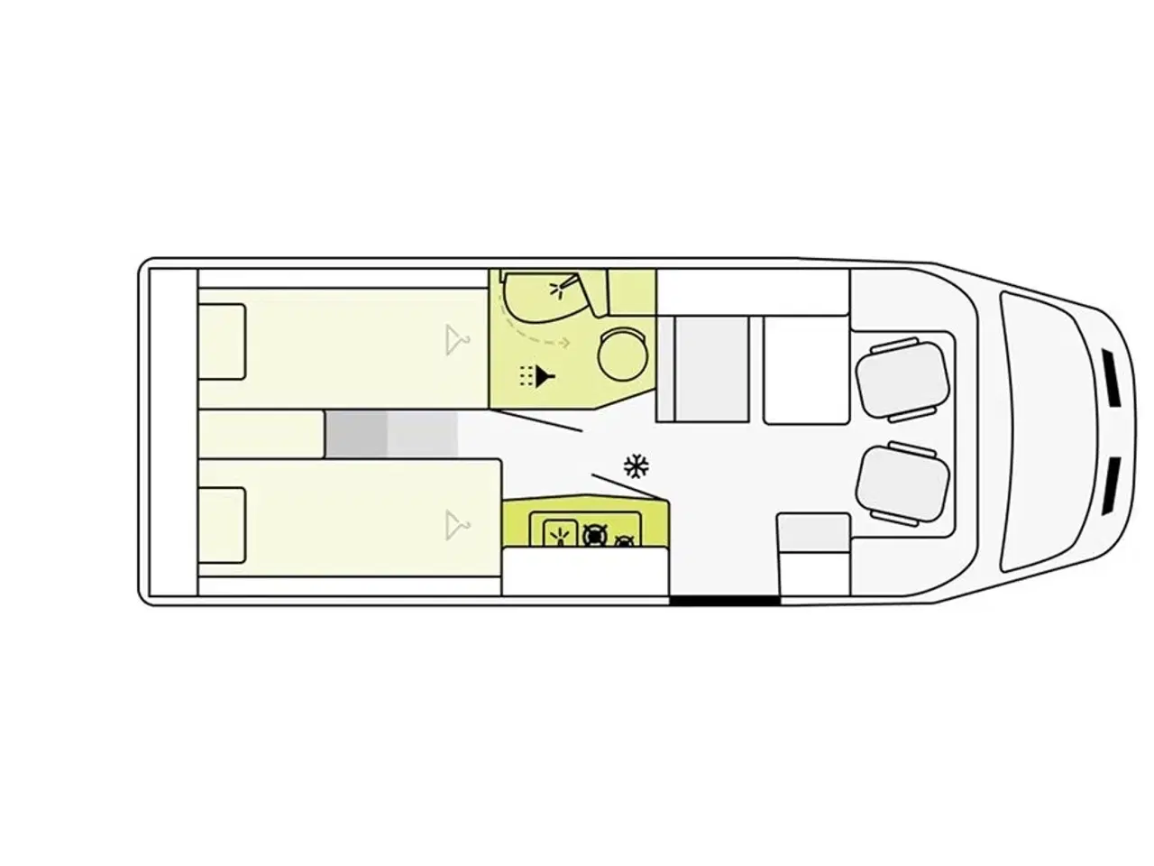 Billede 18 - 2026 - Etrusco V 6.6 SF Scandic Edition Aut.   Lækker Autocamper med automatgear og 165 hk motor fra Hinshøj Caravan.