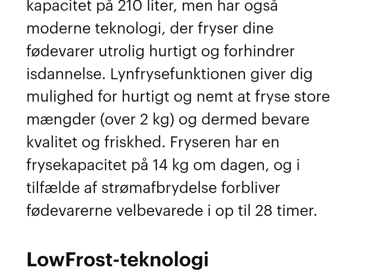 Billede 5 - Kummefryser 213ltr. Energiklasse A+