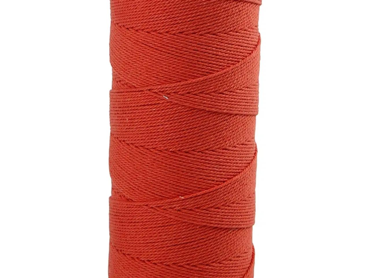 Billede 1 - Knyttegarn, L: 315 M, tykkelse 1 mm, Tynd kvalitet 12/12, orange, 220g/ 1 ngl.