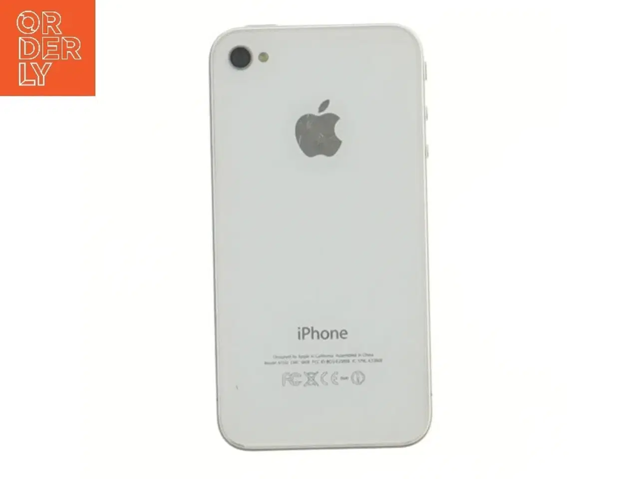 Billede 5 - Apple iPhone 4 – 8 GB hvid – med original æske – home-knap slidt – samleobjekt