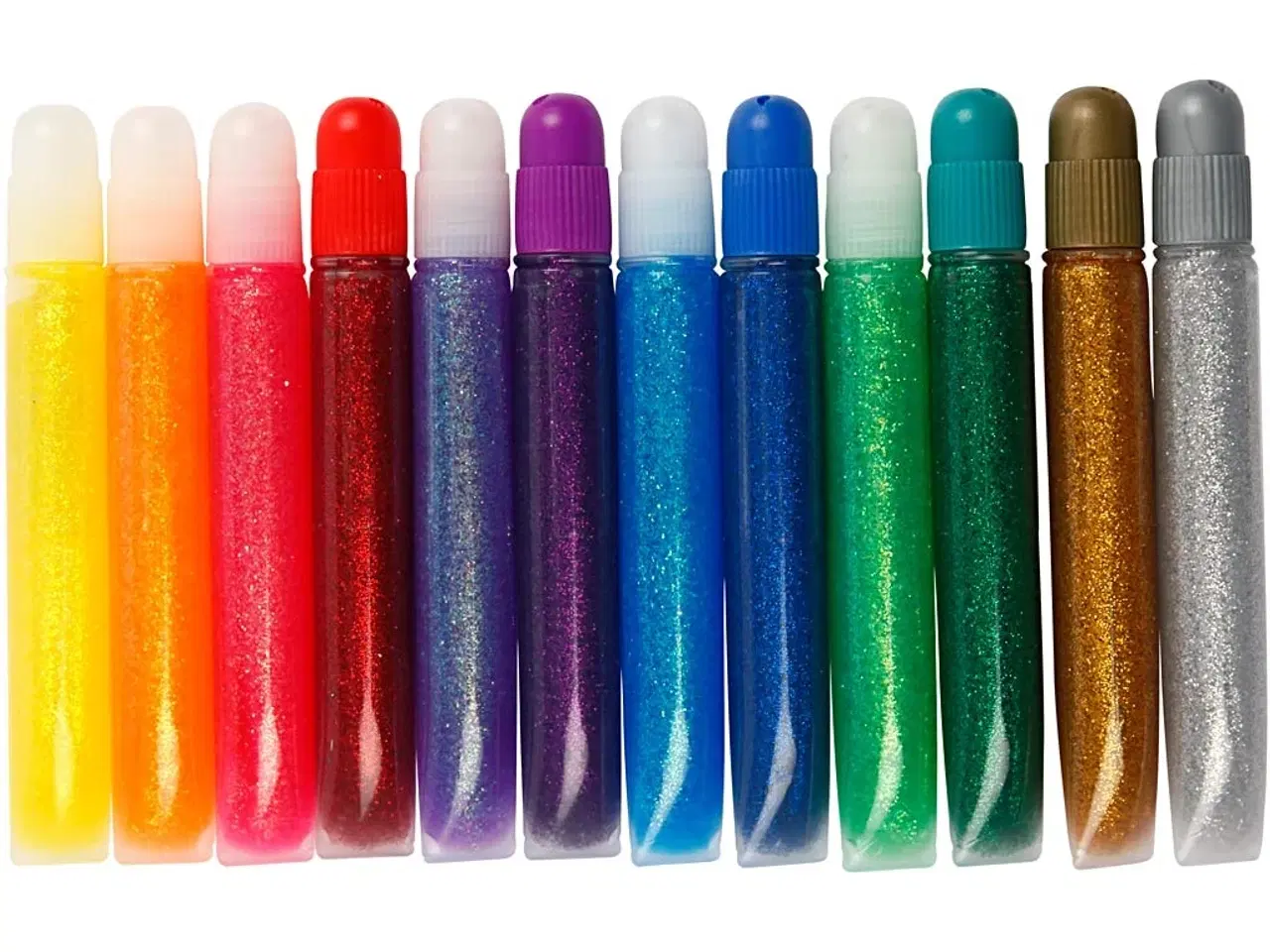 Billede 1 - Glitterlim 12x10ml - Perfekt til kreative projekter