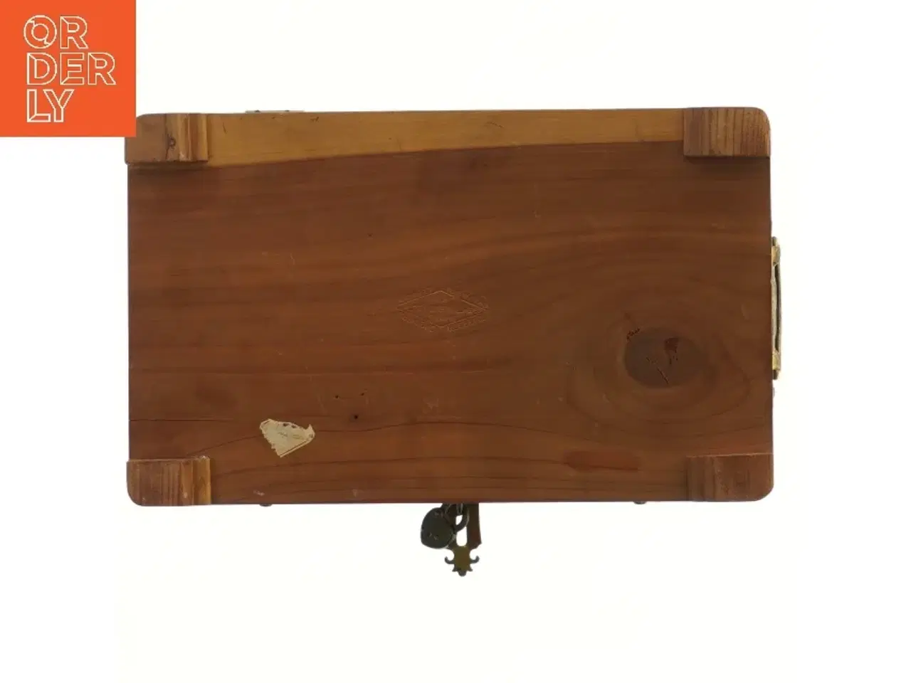 Billede 4 - Trækasse med metalbeslag (str. 25,5x15,5 cm)