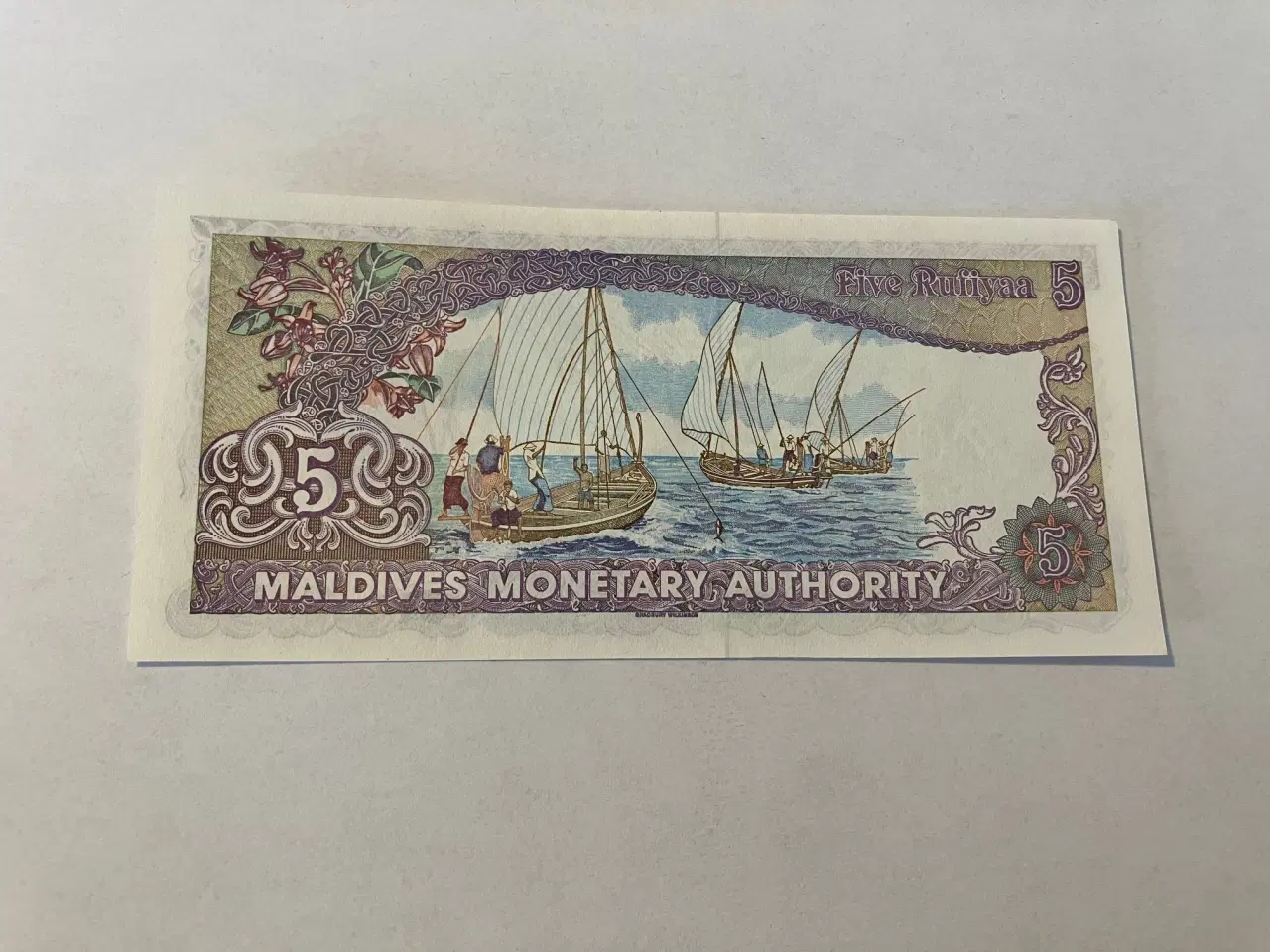 Billede 1 - 5 Rufiyaa Maldives 1983