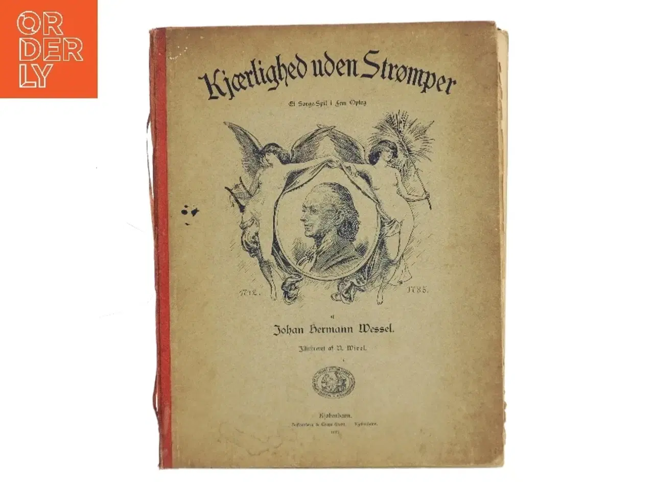 Billede 1 - Kjærlighed uden Strømper af Johan Hermann Wessel (Bog)