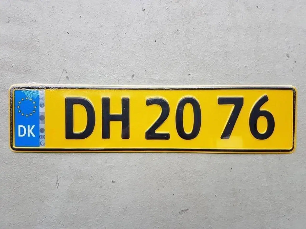 Billede 1 - Nr. plade med EU: