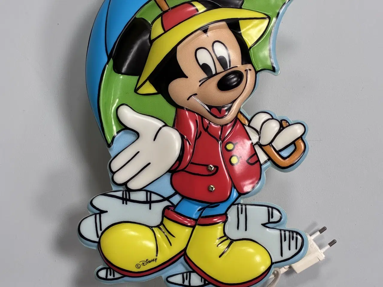 Billede 1 - Virkelig fed Retro væglampe med Mickey Mouse