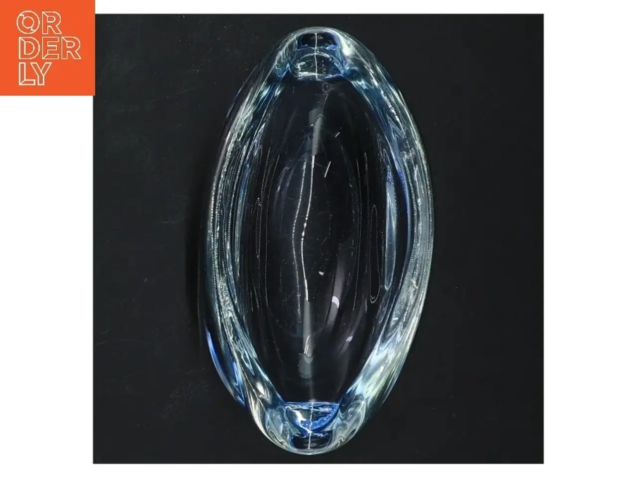 Billede 2 - Holmegaard skål i blåt glas(str. 14 cm)