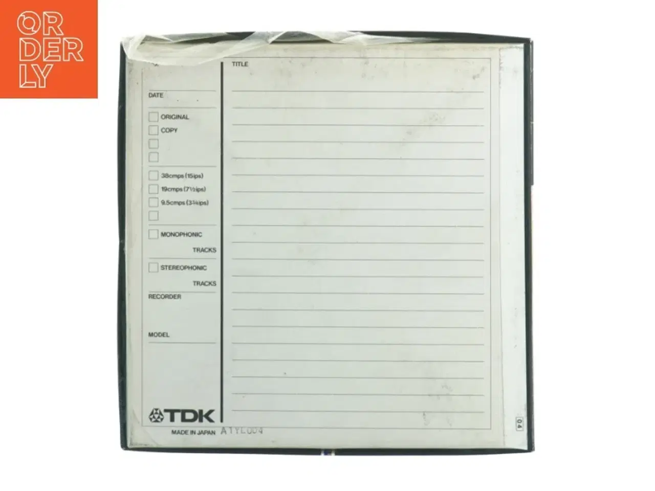 Billede 3 - TDK GX35-90B profesionelt spolebånd