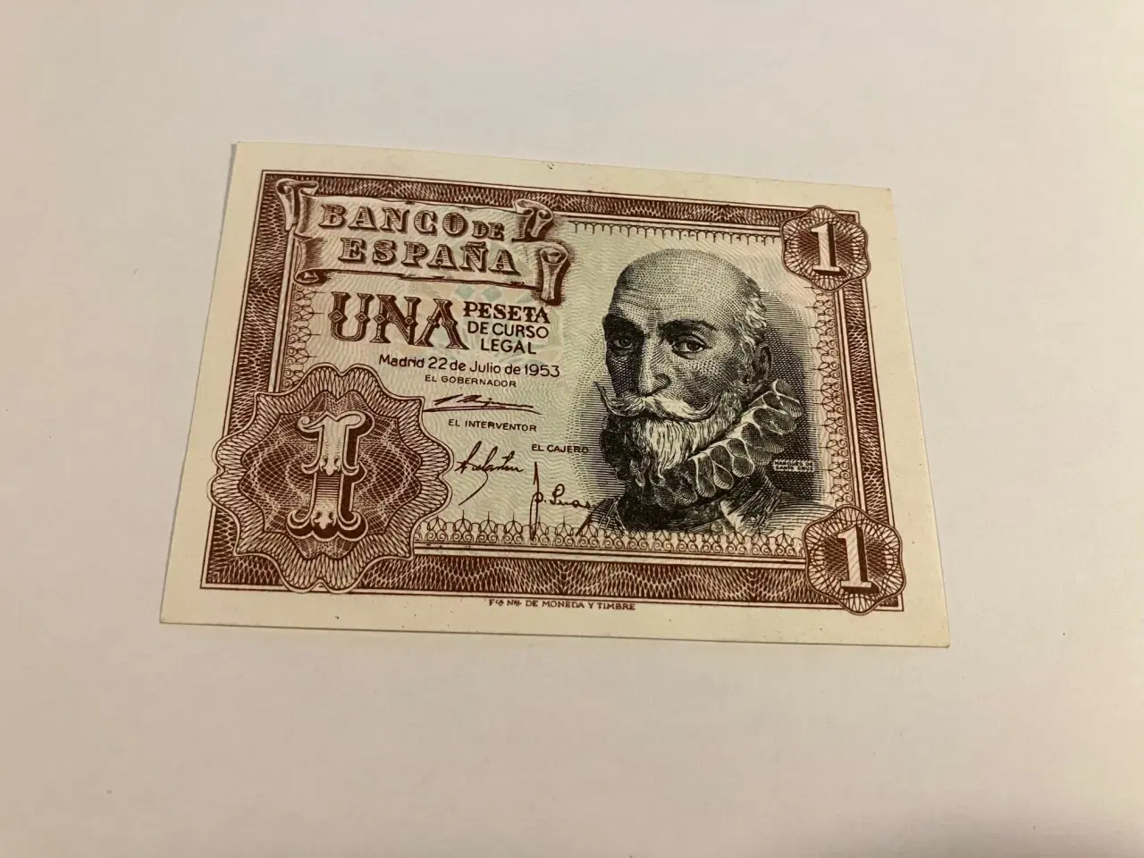 Billede 1 - 1 Peseta 1953 Spain