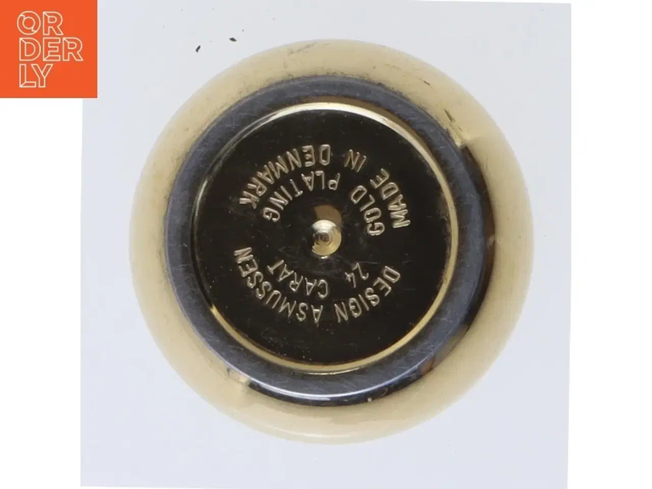 Billede 4 - Guldplateret lysestage fra Samuelsen Caray (str. Ø 5,5x2 cm)