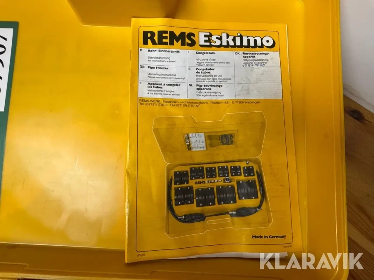 Billede 10 - Indfrysningsapparat Rems Eskimo Ø 1/8-2”,10-16 mm