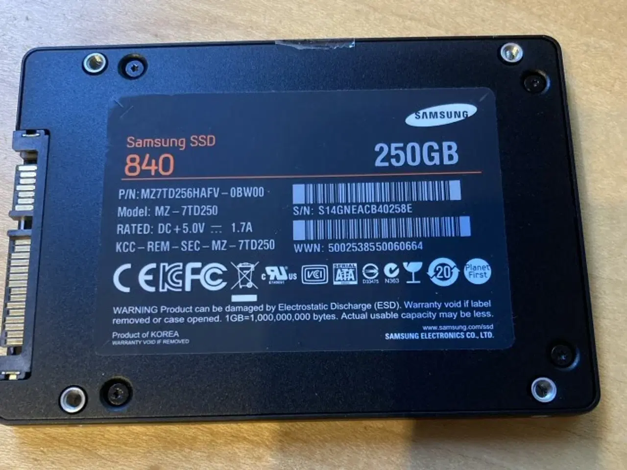 Billede 1 - Samsung SSD – 250 GB