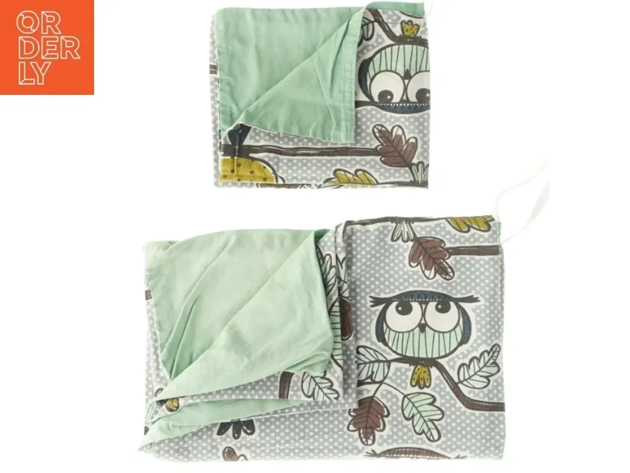 Billede 2 - Babysengetøj  med dyreprint næsten som nyt(str. 34 x 40 cm 65 x 87 cm)