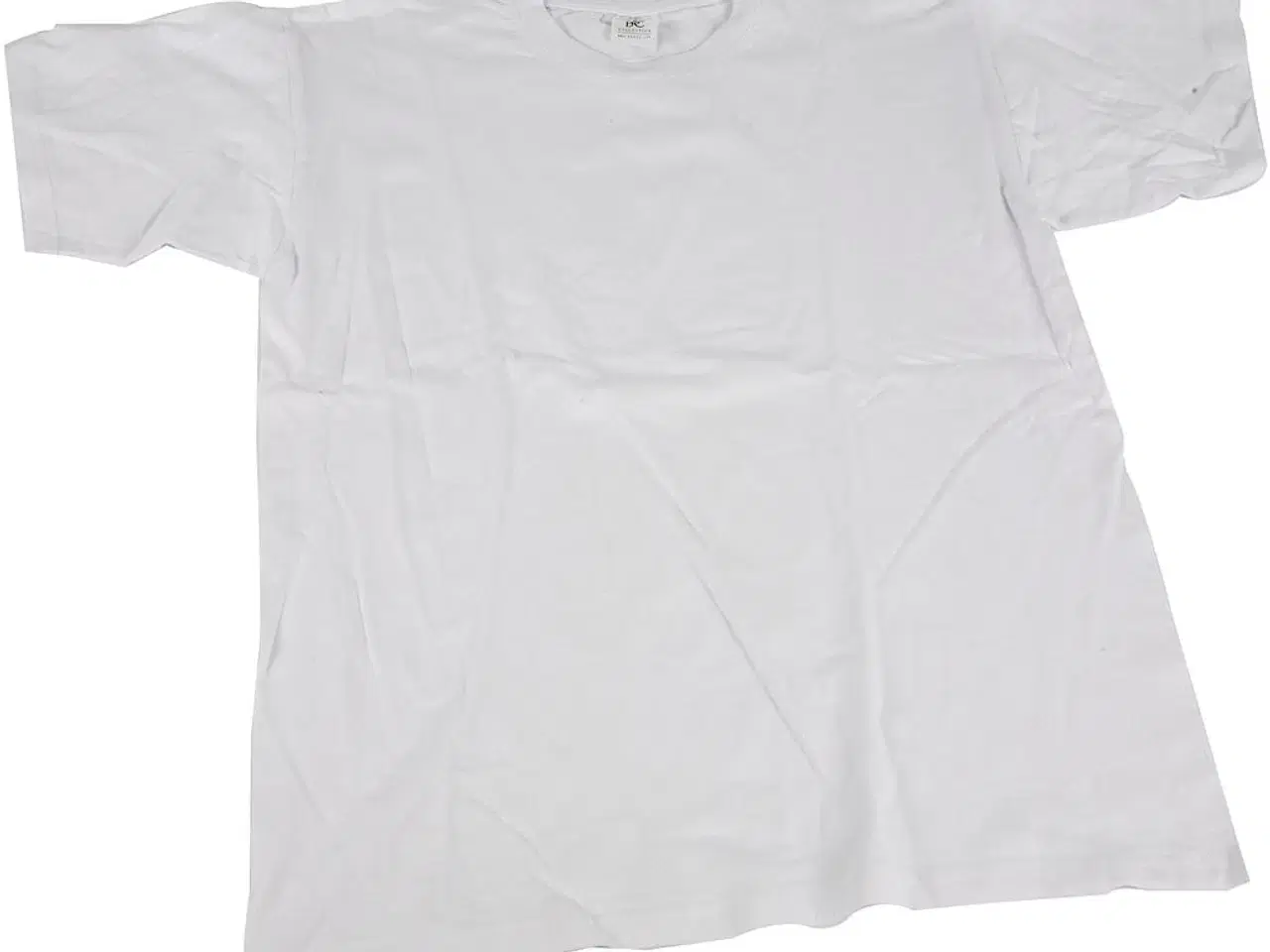 Billede 1 - Hvid T-shirt i 100% bomuld, str. M, rund hals