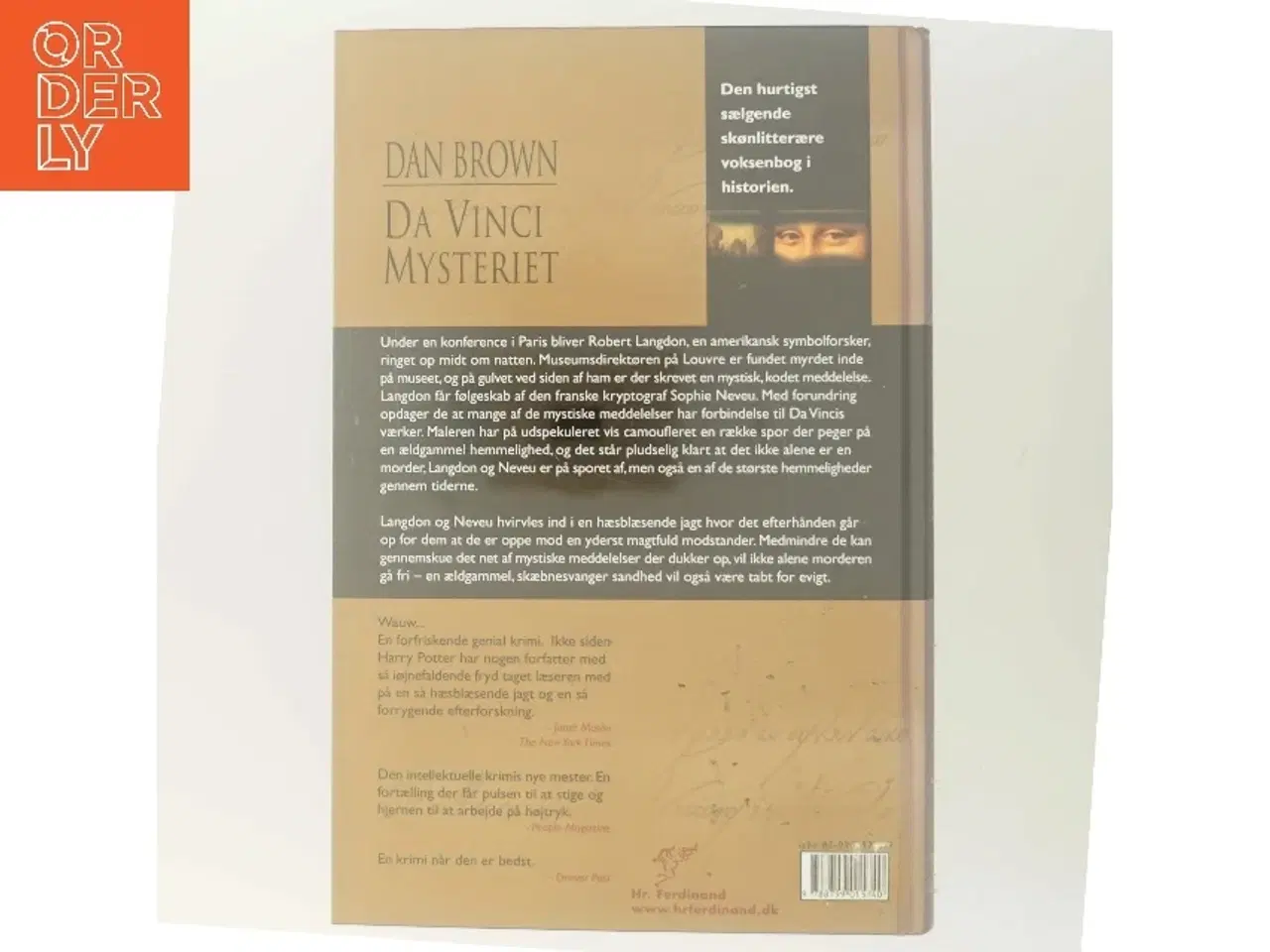 Billede 3 - Da Vinci Mysteriet af Dan Brown (Bog)