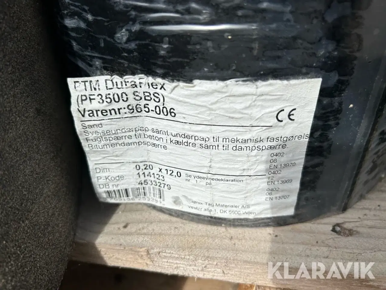 Billede 5 - Tagpap, lister og udluftning PTM Duraflex