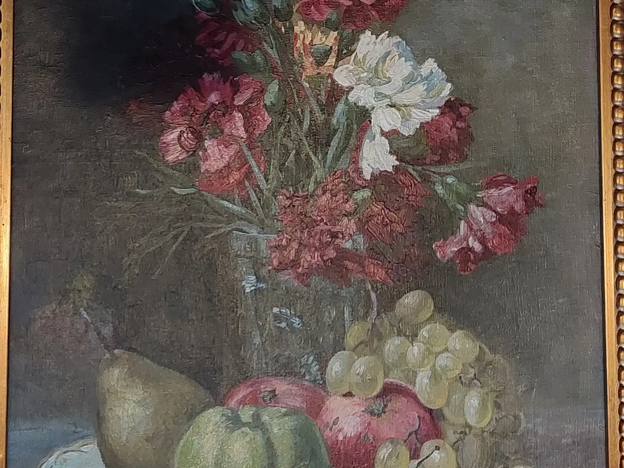 Billede 2 - ANTIK BLOMSTERMALERI -- ( E. Vellerup ??)